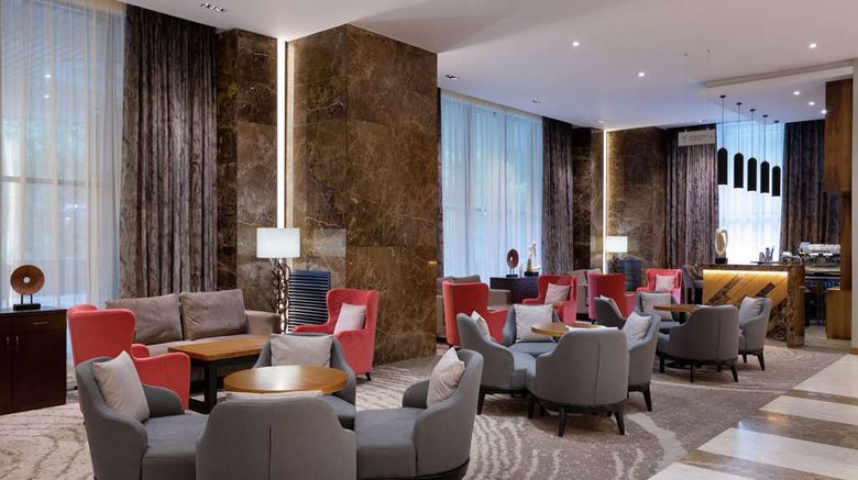 <b>DoubleTree by Hilton Almaty Lobby</b>. Images powered by <a href="https://iceportal.shijigroup.com/" title="IcePortal" target="_blank">IcePortal</a>.