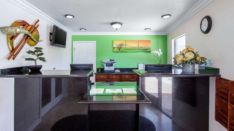 <b>Rodeway Inn Adelanto Lobby</b>. Images powered by <a href="https://iceportal.shijigroup.com/" title="IcePortal" target="_blank">IcePortal</a>.