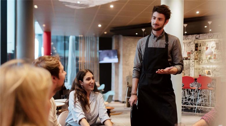 <b>Ibis Baden Neuenhof Restaurant</b>. Images powered by <a href="https://iceportal.shijigroup.com/" title="IcePortal" target="_blank">IcePortal</a>.