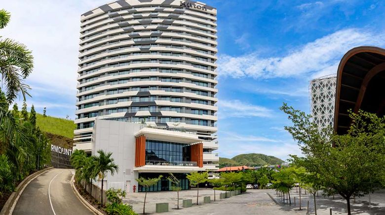 <b>Hilton Port Moresby Hotel & Residences Exterior</b>. Images powered by <a href="https://iceportal.shijigroup.com/" title="IcePortal" target="_blank">IcePortal</a>.