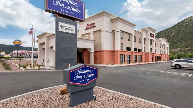 <b>Hampton Inn & Suites Ruidoso Downs Exterior</b>. Images powered by <a href="https://iceportal.shijigroup.com/" title="IcePortal" target="_blank">IcePortal</a>.