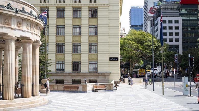 <b>Adina Apartment Hotel Anzac Square Exterior</b>. Images powered by <a href="https://iceportal.shijigroup.com/" title="IcePortal" target="_blank">IcePortal</a>.