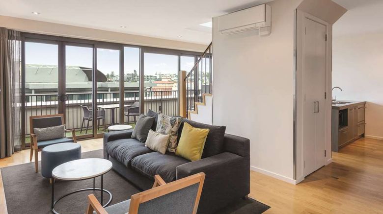 <b>Adina Apartment Hotel Auckland Britomart Room</b>. Images powered by <a href="https://iceportal.shijigroup.com/" title="IcePortal" target="_blank">IcePortal</a>.
