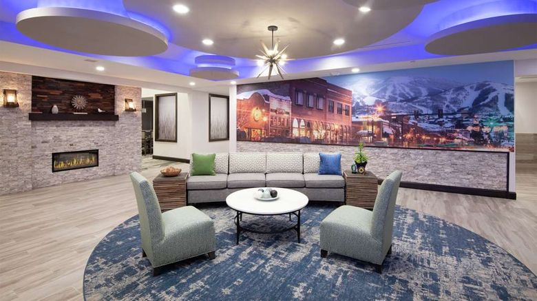 <b>Homewood Suites Steamboat Springs Lobby</b>. Images powered by <a href="https://iceportal.shijigroup.com/" title="IcePortal" target="_blank">IcePortal</a>.