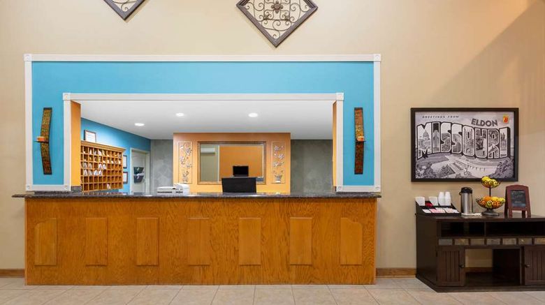 <b>Super 8 by Wyndham Lake of The Ozarks Lobby</b>. Images powered by <a href="https://iceportal.shijigroup.com/" title="IcePortal" target="_blank">IcePortal</a>.
