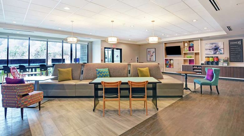 <b>Home2 Suites Raleigh Durham Airport Lobby</b>. Images powered by <a href="https://iceportal.shijigroup.com/" title="IcePortal" target="_blank">IcePortal</a>.