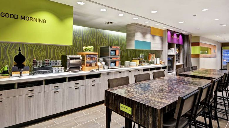 <b>Home2 Suites by Hilton Daytona Restaurant</b>. Images powered by <a href="https://iceportal.shijigroup.com/" title="IcePortal" target="_blank">IcePortal</a>.