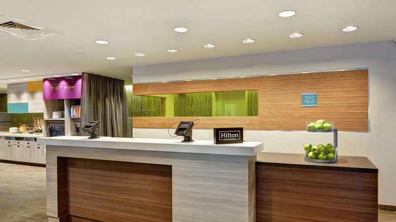 <b>Home2 Suites by Hilton Daytona Lobby</b>. Images powered by <a href="https://iceportal.shijigroup.com/" title="IcePortal" target="_blank">IcePortal</a>.