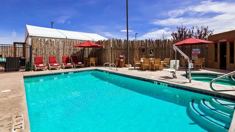 <b>Inn at Santa Fe, SureStay Collection Pool</b>. Images powered by <a href="https://iceportal.shijigroup.com/" title="IcePortal" target="_blank">IcePortal</a>.