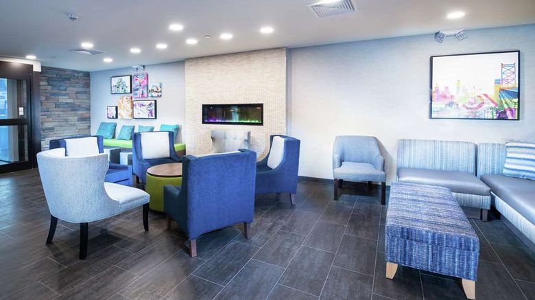 <b>Home2 Suites by Hilton Lobby</b>. Images powered by <a href="https://iceportal.shijigroup.com/" title="IcePortal" target="_blank">IcePortal</a>.