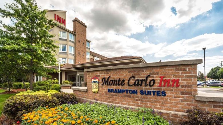 <b>Monte Carlo Inn Brampton Suites Exterior</b>. Images powered by <a href="https://iceportal.shijigroup.com/" title="IcePortal" target="_blank">IcePortal</a>.