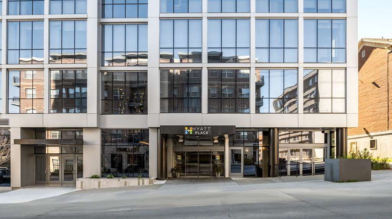 <b>Hyatt Place Iowa City Downtown Exterior</b>. Images powered by <a href="https://iceportal.shijigroup.com/" title="IcePortal" target="_blank">IcePortal</a>.