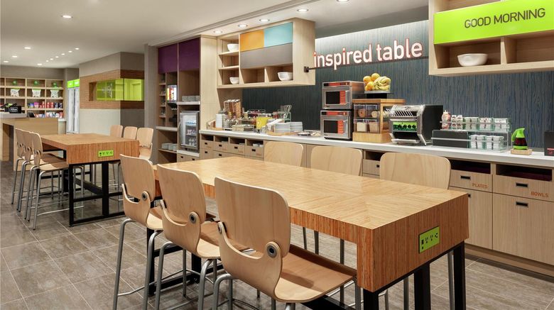<b>Home2 Suites by Hilton Silver Spring Restaurant</b>. Images powered by <a href="https://iceportal.shijigroup.com/" title="IcePortal" target="_blank">IcePortal</a>.