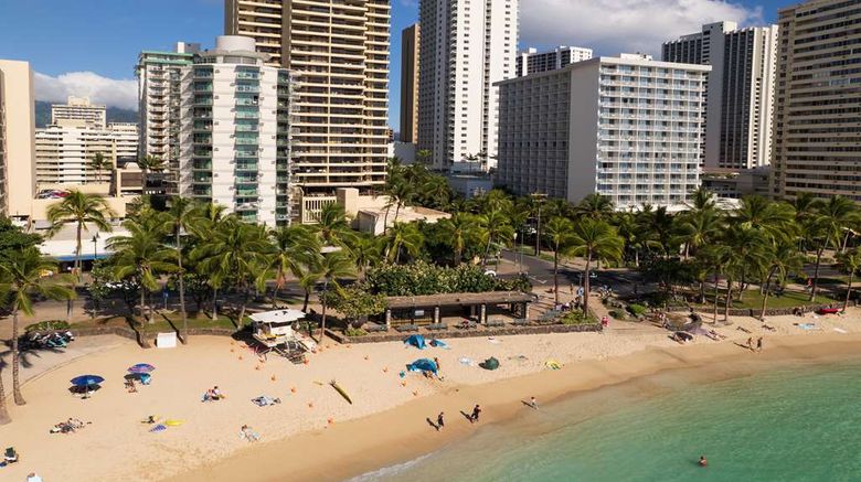 <b>Waikiki Circle Hotel Exterior</b>. Images powered by <a href="https://iceportal.shijigroup.com/" title="IcePortal" target="_blank">IcePortal</a>.