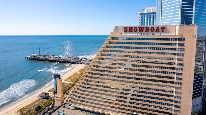 Showboat Hotel Atlantic City Exterior. Images powered by <a href="https://iceportal.shijigroup.com" target="_blank" rel="noopener">Ice Portal</a>.