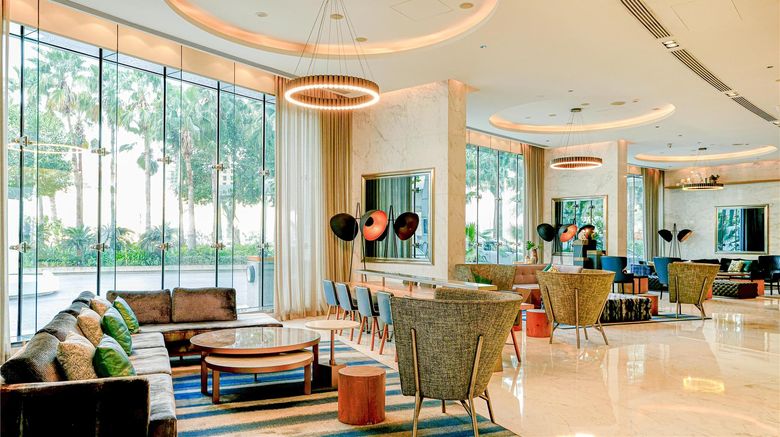<b>Media One Hotel Dubai Lobby</b>. Images powered by <a href="https://iceportal.shijigroup.com/" title="IcePortal" target="_blank">IcePortal</a>.