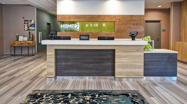 <b>Home2 Suites San Francisco Airport North Lobby</b>. Images powered by <a href="https://iceportal.shijigroup.com/" title="IcePortal" target="_blank">IcePortal</a>.