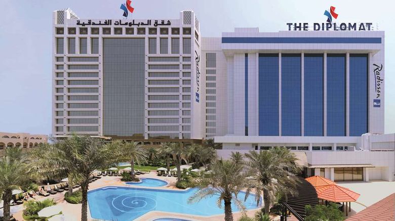 <b>The Diplomat Radisson Blu Hotel Exterior</b>. Images powered by <a href="https://iceportal.shijigroup.com/" title="IcePortal" target="_blank">IcePortal</a>.