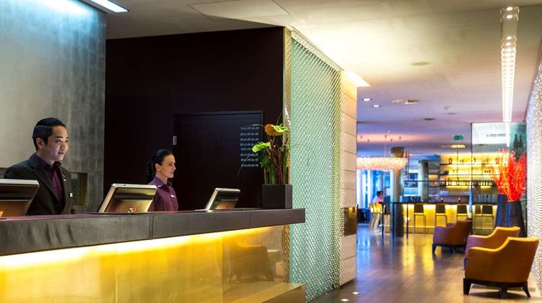<b>Radisson Blu Media Harbour Hotel Lobby</b>. Images powered by <a href=https://www.travelagewest.com/Hotels/Duesseldorf-Germany/