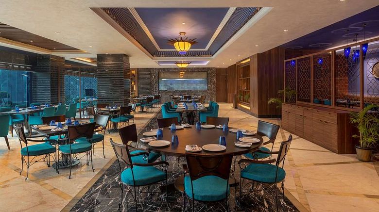 <b>Radisson Blu Kaushambi Delhi NCR Restaurant</b>. Images powered by <a href="https://iceportal.shijigroup.com/" title="IcePortal" target="_blank">IcePortal</a>.