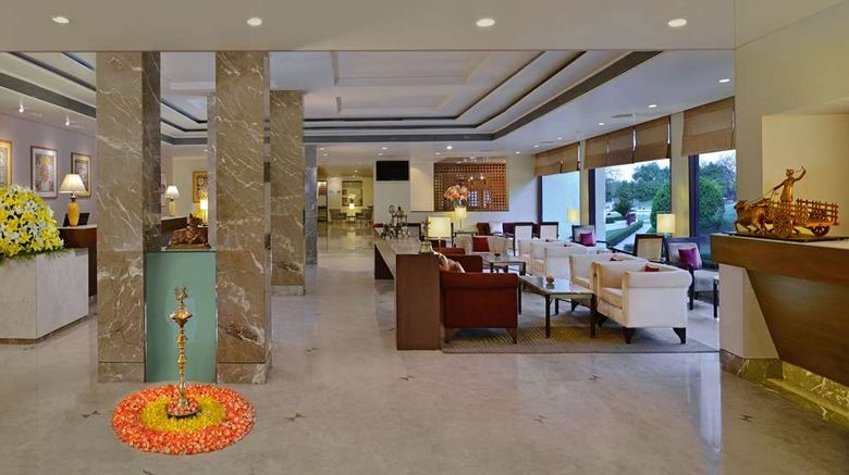 <b>Radisson Hotel Khajuraho Lobby</b>. Images powered by <a href="https://iceportal.shijigroup.com/" title="IcePortal" target="_blank">IcePortal</a>.