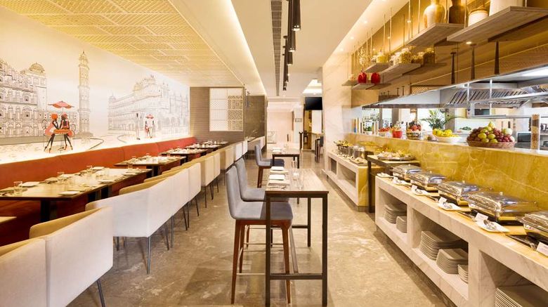 <b>Radisson Jaipur City Center Restaurant</b>. Images powered by <a href="https://iceportal.shijigroup.com/" title="IcePortal" target="_blank">IcePortal</a>.