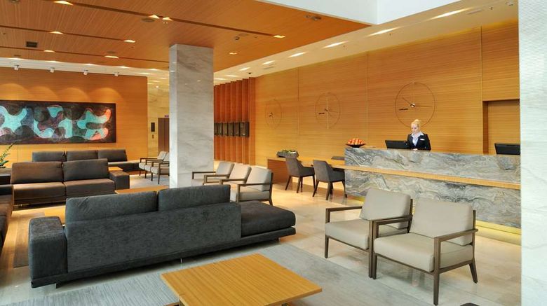 <b>Radisson Blu Plaza Hotel, Ljubljana Lobby</b>. Images powered by <a href="https://iceportal.shijigroup.com/" title="IcePortal" target="_blank">IcePortal</a>.