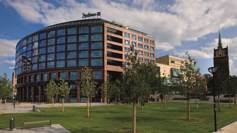 <b>Radisson Blu Hotel Rostock Exterior</b>. Images powered by <a href=https://www.travelagewest.com/Hotels/Rostock-Germany/