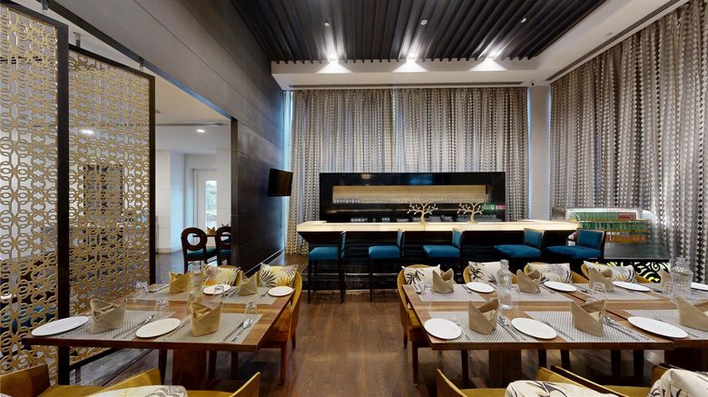 <b>Gurmon Hotels Sohna Road Gurugram, RI Restaurant</b>. Images powered by <a href="https://iceportal.shijigroup.com/" title="IcePortal" target="_blank">IcePortal</a>.