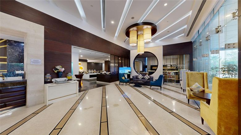 <b>Gurmon Hotels Sohna Road Gurugram, RI Lobby</b>. Images powered by <a href="https://iceportal.shijigroup.com/" title="IcePortal" target="_blank">IcePortal</a>.
