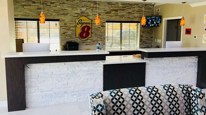 <b>Super 8 by Wyndham Houston NW Cypress Lobby</b>. Images powered by <a href="https://iceportal.shijigroup.com/" title="IcePortal" target="_blank">IcePortal</a>.
