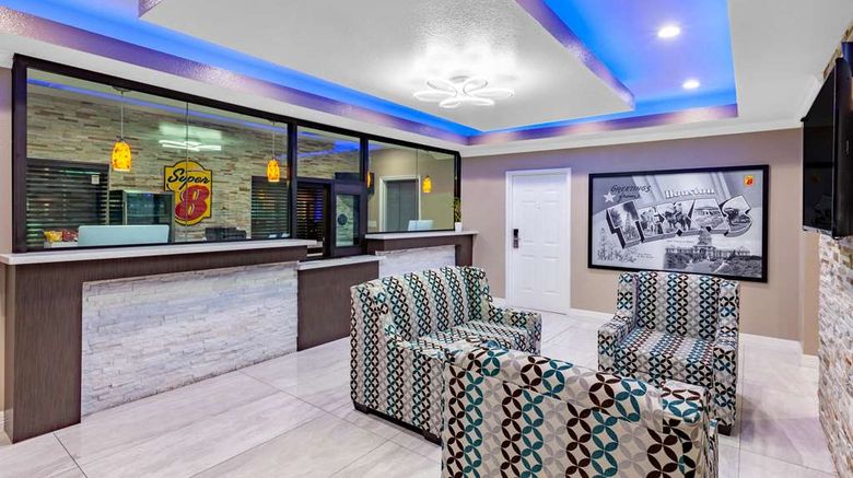 <b>Super 8 by Wyndham Houston NW Cypress Lobby</b>. Images powered by <a href="https://iceportal.shijigroup.com/" title="IcePortal" target="_blank">IcePortal</a>.