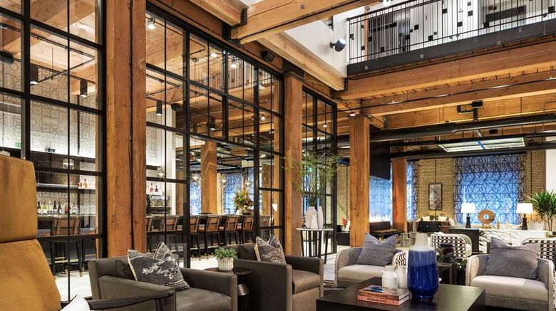 <b>Canopy by Hilton Mill District Lobby</b>. Images powered by <a href="https://iceportal.shijigroup.com/" title="IcePortal" target="_blank">IcePortal</a>.