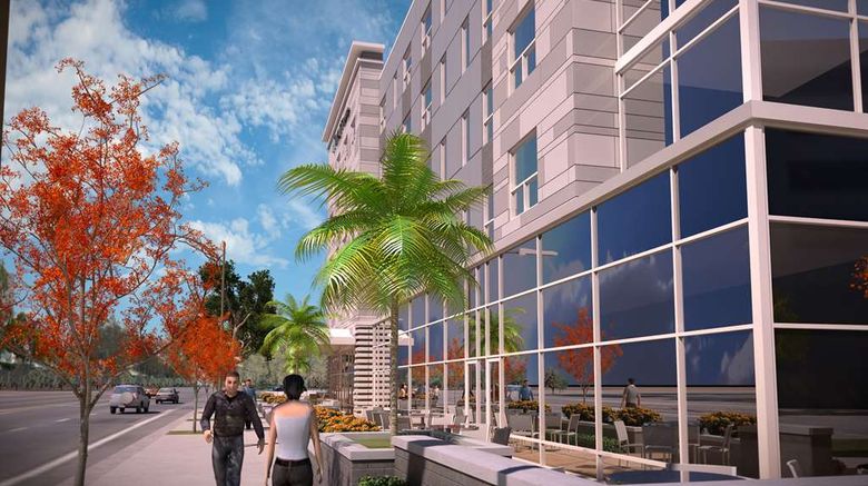 <b>Hyatt House San Jose Airport Exterior</b>. Images powered by <a href="https://iceportal.shijigroup.com/" title="IcePortal" target="_blank">IcePortal</a>.