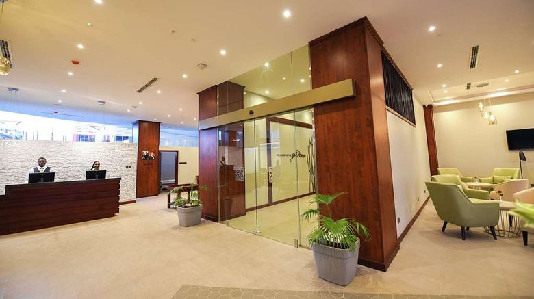 <b>Hilton Garden Inn Kampala Lobby</b>. Images powered by <a href="https://iceportal.shijigroup.com/" title="IcePortal" target="_blank">IcePortal</a>.