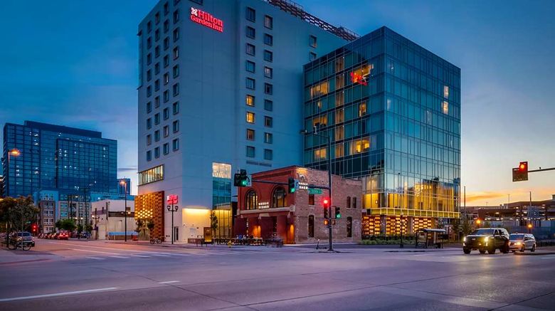 Hilton Garden Inn Denver Union Station Exterior. Images powered by <a href="https://iceportal.shijigroup.com" target="_blank" rel="noopener">Ice Portal</a>.