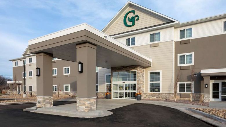 GrandStay Hotel  and  Suites Milbank Exterior. Images powered by <a href="https://iceportal.shijigroup.com" target="_blank" rel="noopener">Ice Portal</a>.