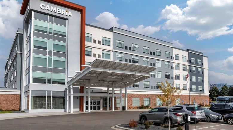 Cambria Hotel Bloomington Exterior. Images powered by <a href="https://iceportal.shijigroup.com" target="_blank" rel="noopener">Ice Portal</a>.