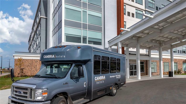 <b>Cambria Hotel Bloomington Exterior</b>. Images powered by <a href="https://iceportal.shijigroup.com/" title="IcePortal" target="_blank">IcePortal</a>.