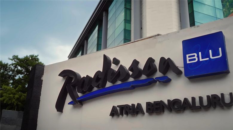 <b>Radisson Blu Atria Bengaluru Exterior</b>. Images powered by <a href="https://iceportal.shijigroup.com/" title="IcePortal" target="_blank">IcePortal</a>.