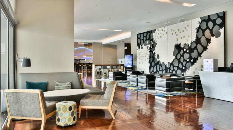<b>Radisson Blu Gautrain Hotel, Sandton Lobby</b>. Images powered by <a href="https://iceportal.shijigroup.com/" title="IcePortal" target="_blank">IcePortal</a>.
