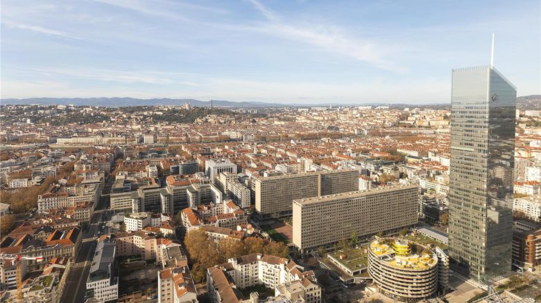 <b>Radisson Blu Hotel Lyon Exterior</b>. Images powered by <a href="https://iceportal.shijigroup.com/" title="IcePortal" target="_blank">IcePortal</a>.