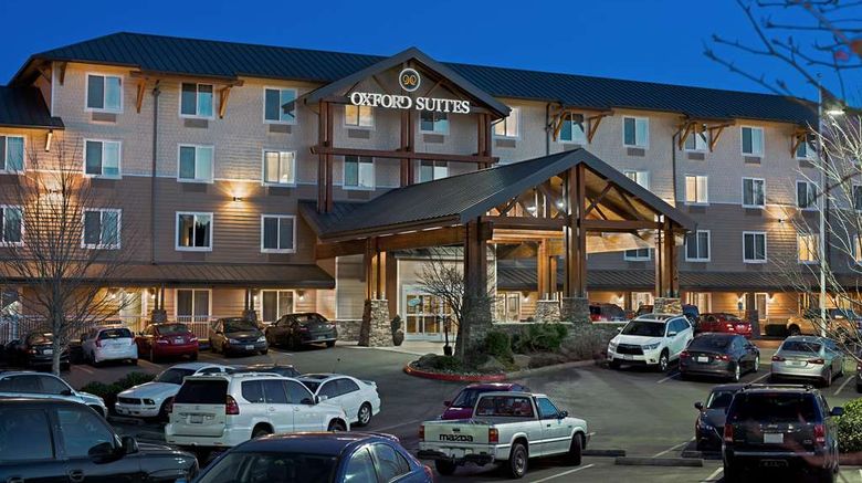 Oxford Suites Silverdale Exterior. Images powered by <a href="https://iceportal.shijigroup.com" target="_blank" rel="noopener">Ice Portal</a>.