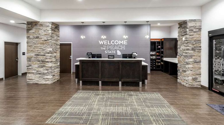 <b>Hampton Inn Locust Grove Lobby</b>. Images powered by <a href="https://iceportal.shijigroup.com/" title="IcePortal" target="_blank">IcePortal</a>.