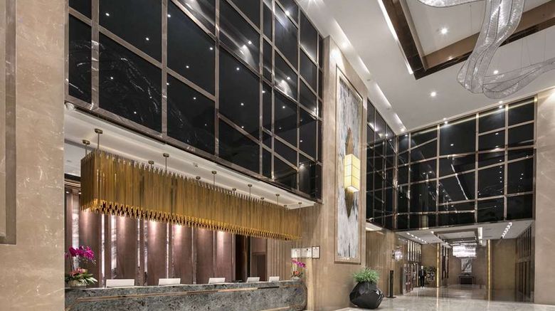 <b>Ramada by Wyndham Wuhan Dongxihu Lobby</b>. Images powered by <a href="https://iceportal.shijigroup.com/" title="IcePortal" target="_blank">IcePortal</a>.