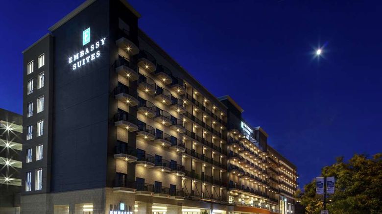 <b>Embassy Suites Grand Rapids Downtown Exterior</b>. Images powered by <a href="https://iceportal.shijigroup.com/" title="IcePortal" target="_blank">IcePortal</a>.