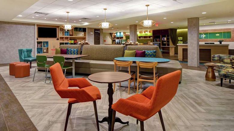 <b>Home2 Suites by Hilton Harvey Lobby</b>. Images powered by <a href="https://iceportal.shijigroup.com/" title="IcePortal" target="_blank">IcePortal</a>.
