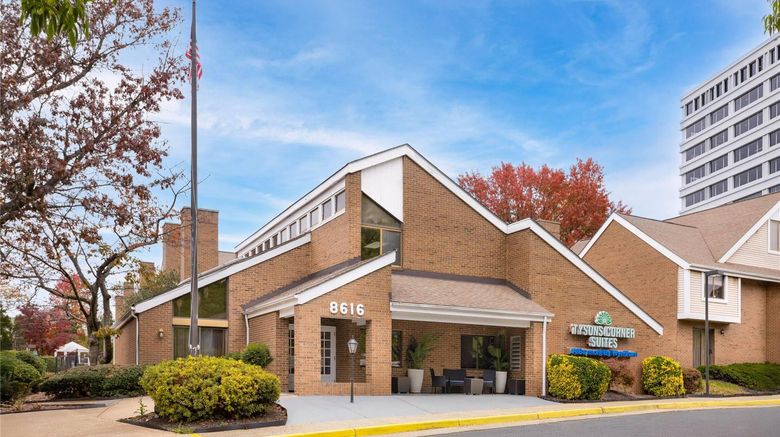 <b>Tysons Corner Suites, A Baymont by Wyndham Exterior</b>. Images powered by <a href="https://iceportal.shijigroup.com/" title="IcePortal" target="_blank">IcePortal</a>.