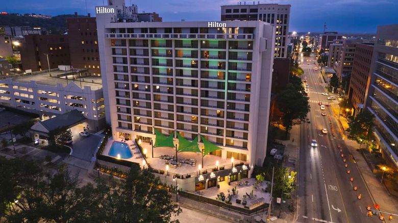 Hilton Birmingham at UAB Exterior. Images powered by <a href="https://iceportal.shijigroup.com" target="_blank" rel="noopener">Ice Portal</a>.