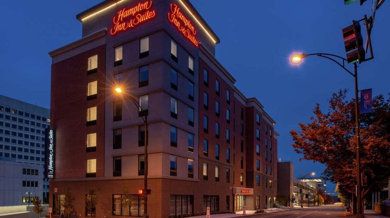 <b>Hampton Inn Winston-Salem Downtown Exterior</b>. Images powered by <a href="https://iceportal.shijigroup.com/" title="IcePortal" target="_blank">IcePortal</a>.